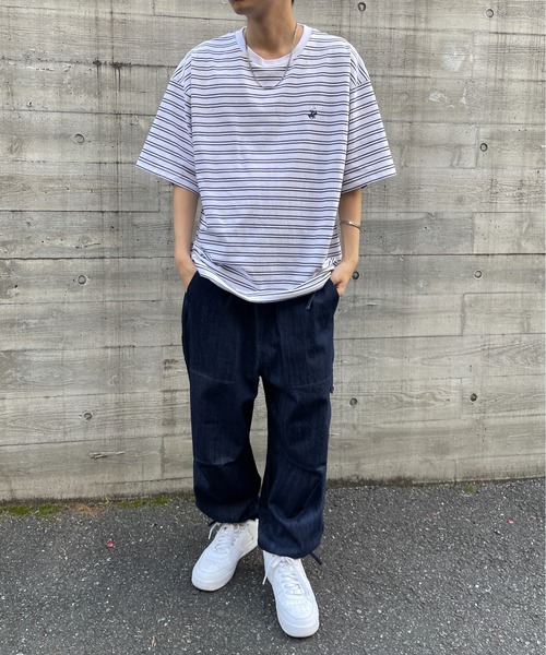 BEVERLY HILLS POLO CLUB（ビバリーヒルズポロクラブ）の「【BEVERLY HILLS POLO CLUB】ワンポイントPOLOビンテージ刺繍半そでTシャツ 32785420/32785421（Tシャツ/カットソー・メンズ・ブラック系その他2/グリーン/ネイビー/ホワイト/ホワイト系その他3/マスタード/その他2/その他3/マルチ/ホワイト系その他2/その他4/ブラック・M/L/LL）」の13枚目の写真