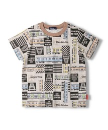 Moujonjon（ムージョンジョン）の「JR在来線電車総柄半袖Ｔシャツ（Tシャツ/カットソー・キッズ）」