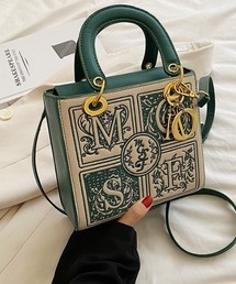 deux amour | レトロストラップ付きショルダーバッグ(ハンドバッグ)