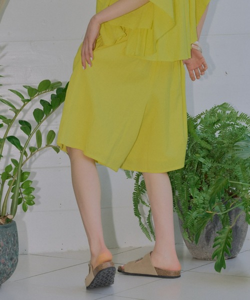 manana suerte(マニャーナスエルテ)の「短すぎない大人丈 コットンリネンショートパンツ(その他パンツ・レディース・イエロー/ブラック/ボルドー・FREE)」の15枚目の写真