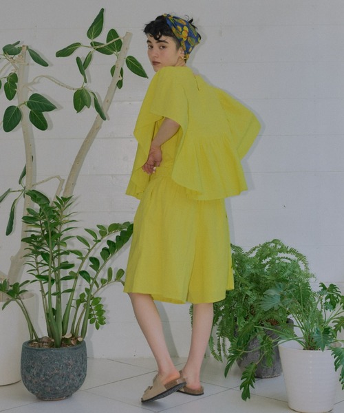 manana suerte(マニャーナスエルテ)の「短すぎない大人丈 コットンリネンショートパンツ(その他パンツ・レディース・イエロー/ブラック/ボルドー・FREE)」の19枚目の写真