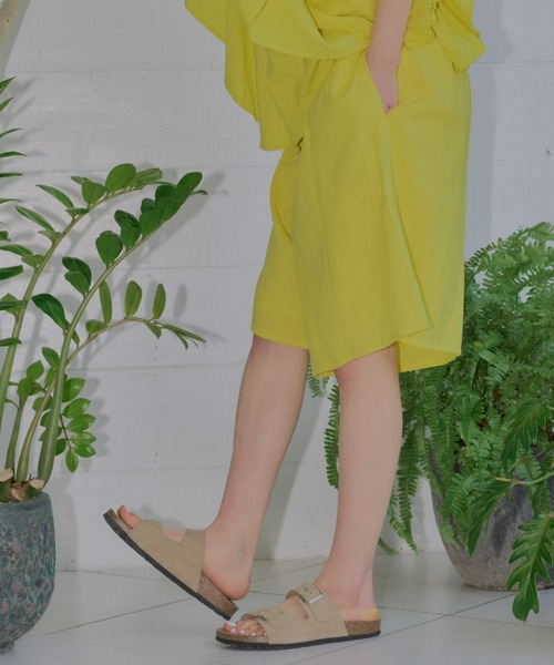 manana suerte(マニャーナスエルテ)の「短すぎない大人丈 コットンリネンショートパンツ(その他パンツ・レディース・イエロー/ブラック/ボルドー・FREE)」の14枚目の写真