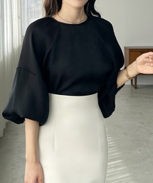 Louere | ラグランボリュームスリーブシアートップス(シャツ/ブラウス)