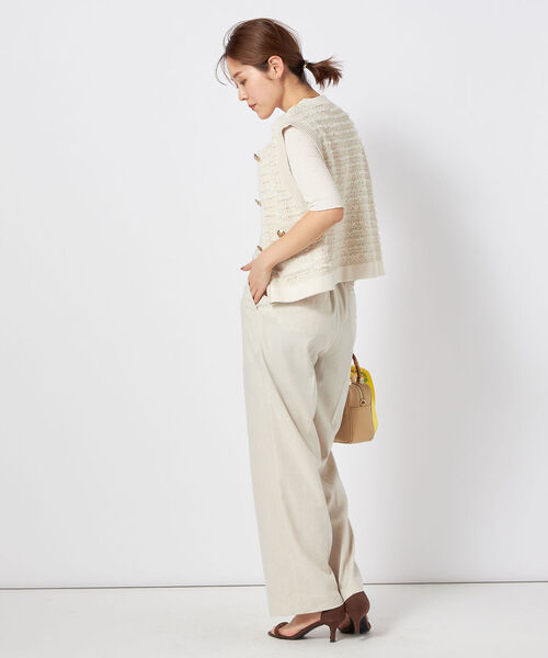 NOLLEY’S（ノーリーズ）の「シアーボトルネック5分袖プルオーバーカットソー（Tシャツ/カットソー・レディース・グレイッシュベージュ/ブラック/オフホワイト/グレイッシュブルー・38）」の15枚目の写真