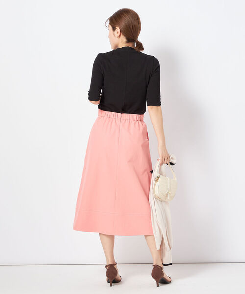 NOLLEY’S（ノーリーズ）の「シアーボトルネック5分袖プルオーバーカットソー（Tシャツ/カットソー・レディース・グレイッシュベージュ/ブラック/オフホワイト/グレイッシュブルー・38）」の22枚目の写真