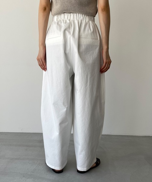 El mar（エルマール）の「El mar(エルマール) コットンカーブイージーパンツ（その他パンツ・レディース・ホワイト/チャコールグレー・ONE SIZE）」の11枚目の写真