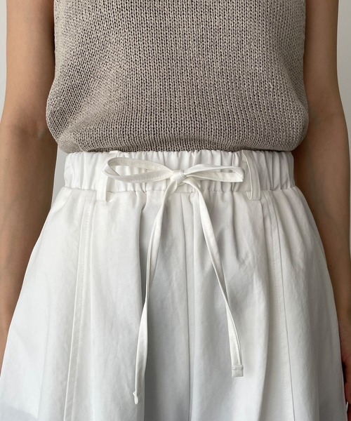 El mar（エルマール）の「El mar(エルマール) コットンカーブイージーパンツ（その他パンツ・レディース・ホワイト/チャコールグレー・ONE SIZE）」の12枚目の写真