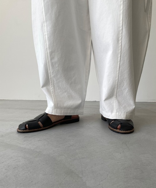 El mar（エルマール）の「El mar(エルマール) コットンカーブイージーパンツ（その他パンツ・レディース・ホワイト/チャコールグレー・ONE SIZE）」の14枚目の写真