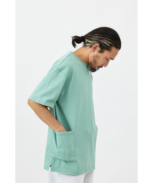 新品★Wascomat ワッシャ－ディスプレイ★質問NG★逆光撮影★返品不可 ワッフル切り替え半袖Tシャツ（52-68CG89-204）｜おにぎり