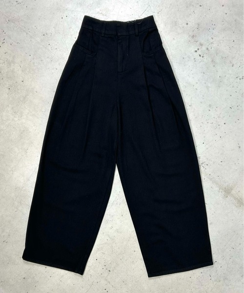 Meli rich（メリーリッチ）の「2タックツイルパンツ（チノパンツ・レディース・ベージュ/アイボリー/カーキ/ブラック・FREE）」の11枚目の写真