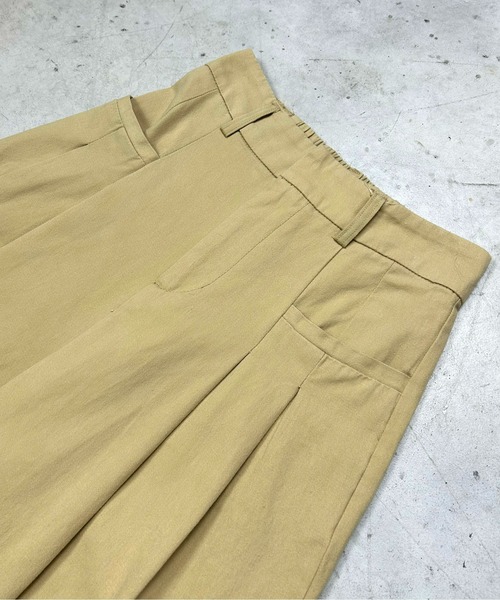 Meli rich（メリーリッチ）の「2タックツイルパンツ（チノパンツ・レディース・ベージュ/アイボリー/カーキ/ブラック・FREE）」の18枚目の写真