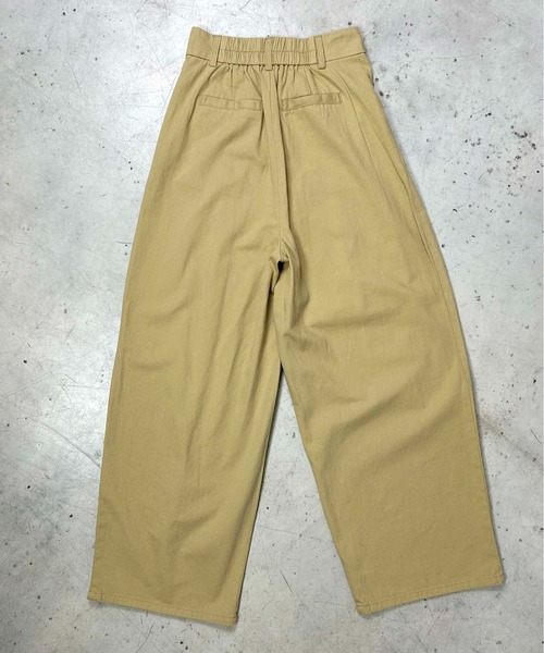 Meli rich（メリーリッチ）の「2タックツイルパンツ（チノパンツ・レディース・ベージュ/アイボリー/カーキ/ブラック・FREE）」の16枚目の写真
