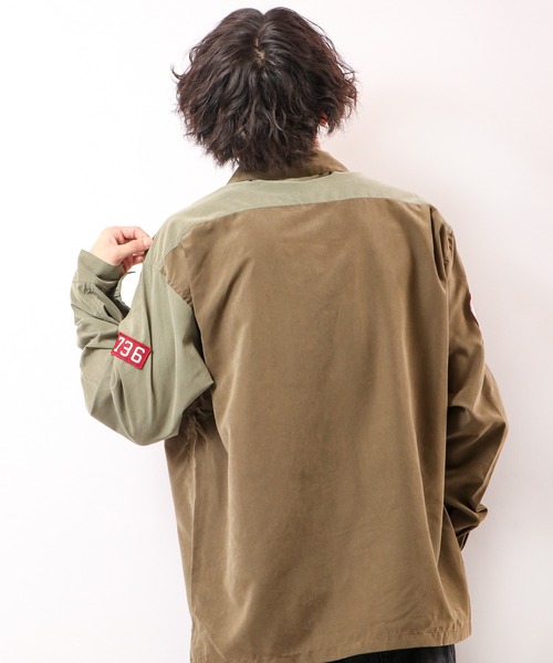 POWER TO THE PEOPLE（パワートゥーザピープル）の「POWER TO THE PEOPLE ミリタリーワッペン長袖シャツ（シャツ/ブラウス・メンズ・カーキ/マルチ・M/L/LL）」の20枚目の写真