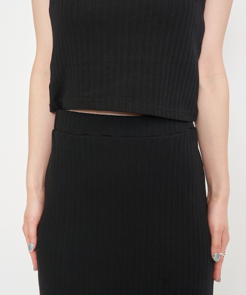 SPIRALGIRL(スパイラルガール)の「スリットリブスカート(スカート・レディース・ブラック/グリーン/イエロー・FREE)」の14枚目の写真