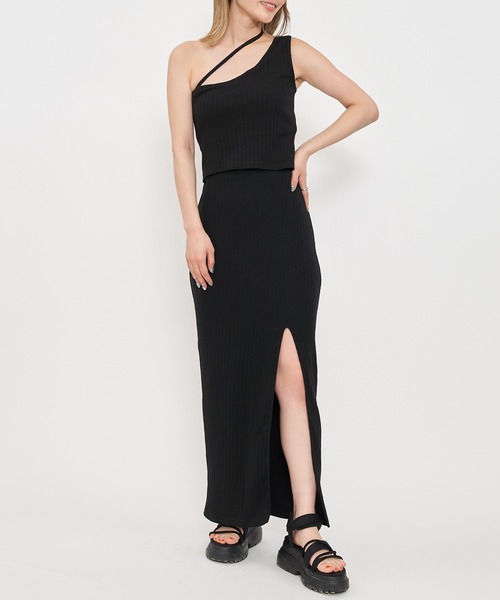 SPIRALGIRL(スパイラルガール)の「スリットリブスカート(スカート・レディース・ブラック/グリーン/イエロー・FREE)」の16枚目の写真