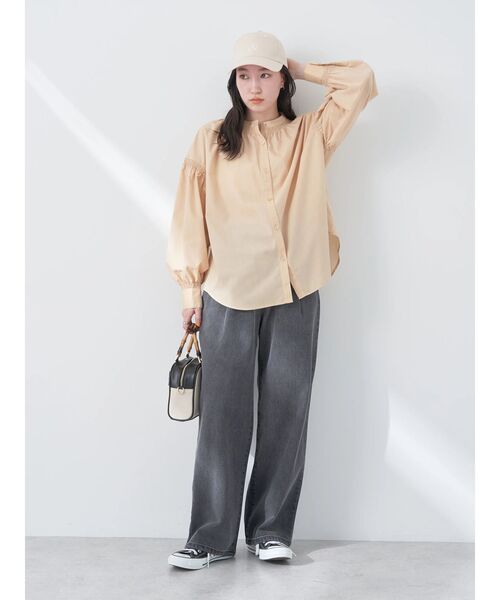 earth music&ecology（アースミュージックアンドエコロジー）の「タックルーズデニムパンツ（デニムパンツ・レディース・ブラック/ピンク/ライトインディゴブルー・M/S）」の17枚目の写真