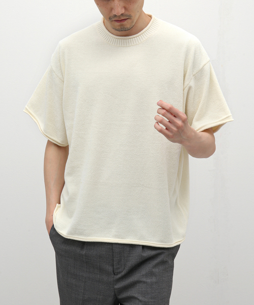 nestwell（ネストウェル）の「【nestwell / ネストウェル】別注 ROLL Tシャツ（Tシャツ/カットソー・メンズ・ホワイト/ブラック/ベージュ/イエロー・MEDIUM/LARGE）」の2枚目の写真