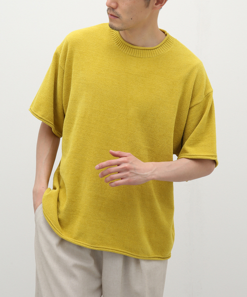 nestwell（ネストウェル）の「【nestwell / ネストウェル】別注 ROLL Tシャツ（Tシャツ/カットソー・メンズ・ホワイト/ブラック/ベージュ/イエロー・MEDIUM/LARGE）」の4枚目の写真