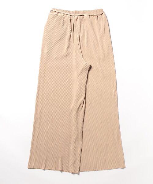AZUL by moussy(アズールバイマウジー)の「PLEATS RELAX WIDE PANTS/プリーツリラックスワイドパンツ(その他パンツ・レディース・ベージュ/ライトブルー/ブラック・SMALL/MEDIUM)」の4枚目の写真