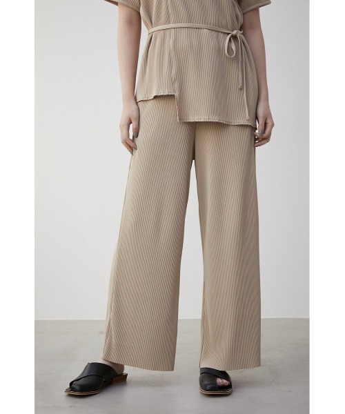 AZUL by moussy(アズールバイマウジー)の「PLEATS RELAX WIDE PANTS/プリーツリラックスワイドパンツ(その他パンツ・レディース・ベージュ/ライトブルー/ブラック・SMALL/MEDIUM)」の1枚目の写真