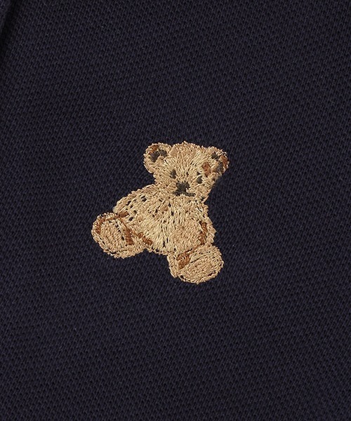 petit main（プティマイン）の「【リンク】ポロ切替えワンピース(キッズ)（ワンピース・キッズ・オフホワイト/ネイビー・130cm/100cm/80ｃｍ/90cm/110cm/120cm）」の12枚目の写真