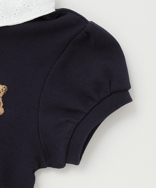 petit main（プティマイン）の「【リンク】ポロ切替えワンピース(キッズ)（ワンピース・キッズ・オフホワイト/ネイビー・130cm/100cm/80ｃｍ/90cm/110cm/120cm）」の11枚目の写真