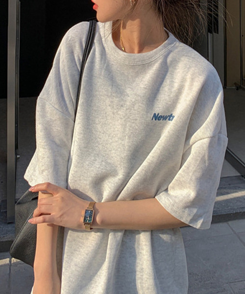 c.u.l(シーユーエル)の「オーバーサイズバックプリントロゴプリントTシャツ culw441(Tシャツ/カットソー・レディース・ネイビー/ピンク/アッシュ・FREE)」の18枚目の写真