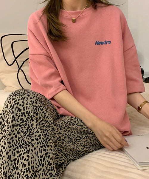 c.u.l(シーユーエル)の「オーバーサイズバックプリントロゴプリントTシャツ culw441(Tシャツ/カットソー・レディース・ネイビー/ピンク/アッシュ・FREE)」の7枚目の写真