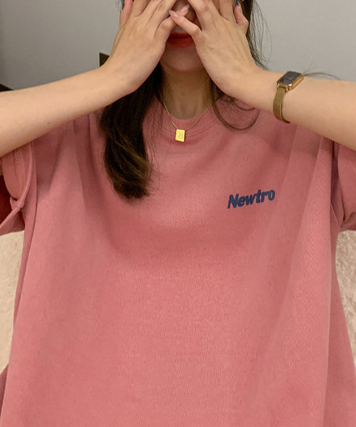 c.u.l(シーユーエル)の「オーバーサイズバックプリントロゴプリントTシャツ culw441(Tシャツ/カットソー・レディース・ネイビー/ピンク/アッシュ・FREE)」の8枚目の写真