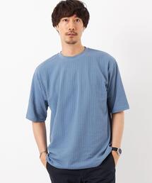 green label relaxing | サッカー ストライプ クルーネック Tシャツ -吸水速乾-(Tシャツ/カットソー)