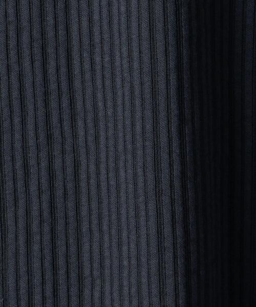 green label relaxing（グリーンレーベルリラクシング）の「サッカー ストライプ クルーネック Tシャツ -吸水速乾-（Tシャツ/カットソー・メンズ・ライトグレー/ライトブルー/ネイビー・S/M/L/XL）」の8枚目の写真