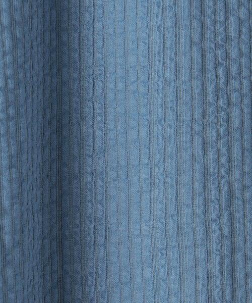 green label relaxing（グリーンレーベルリラクシング）の「サッカー ストライプ クルーネック Tシャツ -吸水速乾-（Tシャツ/カットソー・メンズ・ライトグレー/ライトブルー/ネイビー・S/M/L/XL）」の20枚目の写真