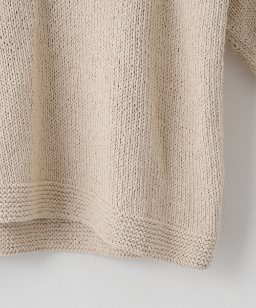 JOINT WORKS(ジョイントワークス)の「【MacMahon Knitting Mills / マクマホンニッティングミルズ】-4Flowers(ニット/セーター・メンズ・アイボリー/ブラック・FREE)」の14枚目の写真