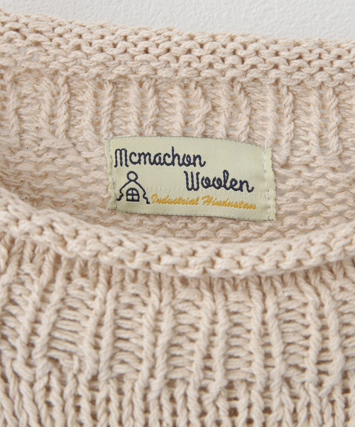 JOINT WORKS(ジョイントワークス)の「【MacMahon Knitting Mills / マクマホンニッティングミルズ】-4Flowers(ニット/セーター・メンズ・アイボリー/ブラック・FREE)」の17枚目の写真