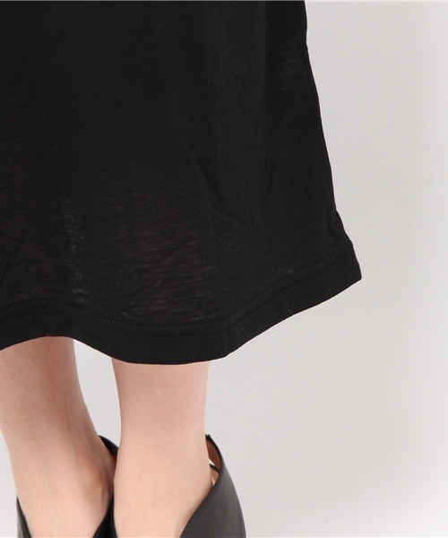 SENSE OF PLACE by URBAN RESEARCH（センスオブプレイスバイアーバンリサーチ）の「シアーストライプストレートワンピース（ワンピース・レディース・ホワイト/ブラック・FREE）」の8枚目の写真