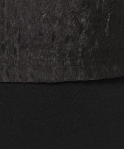 SENSE OF PLACE by URBAN RESEARCH（センスオブプレイスバイアーバンリサーチ）の「シアーストライプストレートワンピース（ワンピース・レディース・ホワイト/ブラック・FREE）」の9枚目の写真