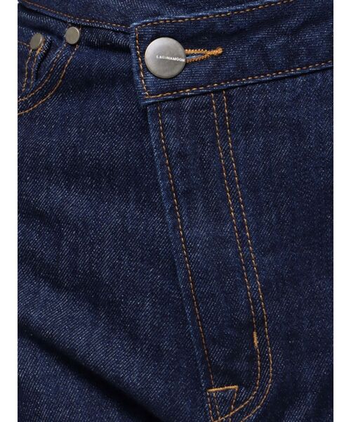 LAGUNAMOON(ラグナムーン)の「ウエストアシンメトリーデニムパンツ(デニムパンツ・レディース・ライトブルー/インディゴブルー・SMALL/MEDIUM)」の10枚目の写真