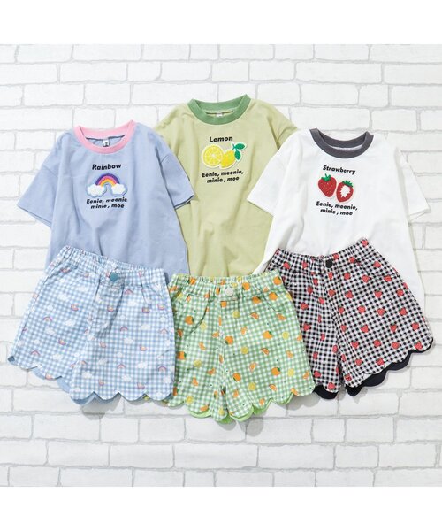 BREEZE(ブリーズ)の「総柄スカラップショーパン(その他パンツ・キッズ・ライム/ブラック/サックスブルー・100/120/90/80/130/140/110)」の6枚目の写真