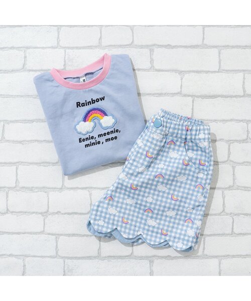 BREEZE(ブリーズ)の「総柄スカラップショーパン(その他パンツ・キッズ・ライム/ブラック/サックスブルー・100/120/90/80/130/140/110)」の9枚目の写真