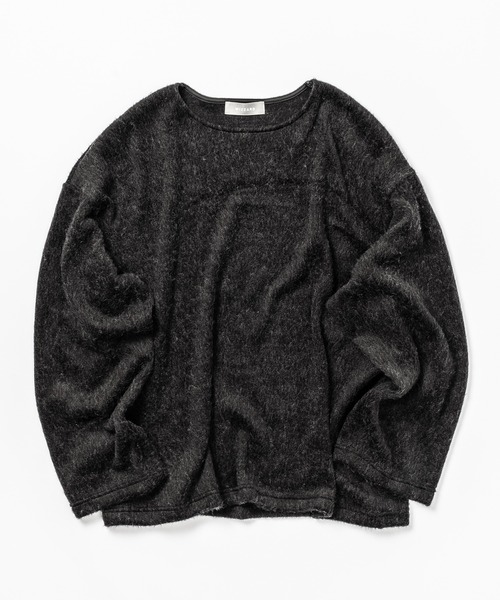 Wizzard（ウィザード）の「Wizzard ウィザード / SHAGGY WOOL CREW NECK シャギーウールクルーネック / W23AW-DC070（ニット/セーター・メンズ・グリーン/チャコール/ライトグレー/ブラック・2/3）」の3枚目の写真