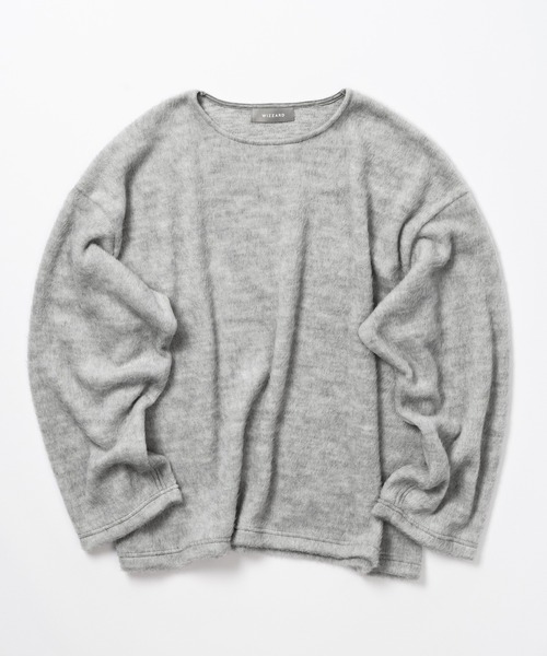 Wizzard（ウィザード）の「Wizzard ウィザード / SHAGGY WOOL CREW NECK シャギーウールクルーネック / W23AW-DC070（ニット/セーター・メンズ・グリーン/チャコール/ライトグレー/ブラック・2/3）」の14枚目の写真