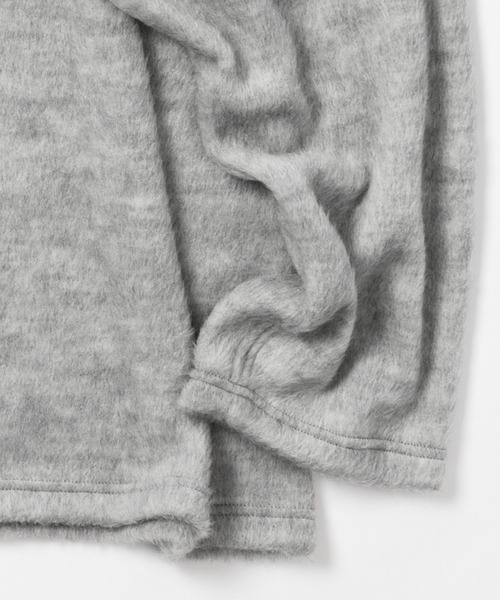 Wizzard（ウィザード）の「Wizzard ウィザード / SHAGGY WOOL CREW NECK シャギーウールクルーネック / W23AW-DC070（ニット/セーター・メンズ・グリーン/チャコール/ライトグレー/ブラック・2/3）」の5枚目の写真