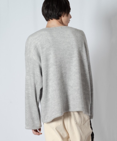 Wizzard（ウィザード）の「Wizzard ウィザード / SHAGGY WOOL CREW NECK シャギーウールクルーネック / W23AW-DC070（ニット/セーター・メンズ・グリーン/チャコール/ライトグレー/ブラック・2/3）」の18枚目の写真