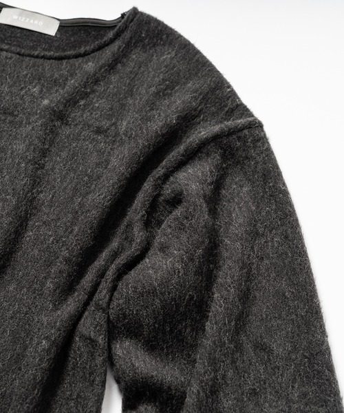 Wizzard（ウィザード）の「Wizzard ウィザード / SHAGGY WOOL CREW NECK シャギーウールクルーネック / W23AW-DC070（ニット/セーター・メンズ・グリーン/チャコール/ライトグレー/ブラック・2/3）」の15枚目の写真