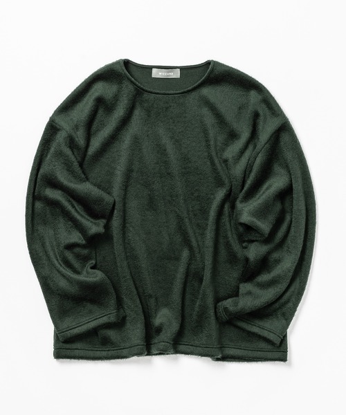 Wizzard（ウィザード）の「Wizzard ウィザード / SHAGGY WOOL CREW NECK シャギーウールクルーネック / W23AW-DC070（ニット/セーター・メンズ・グリーン/チャコール/ライトグレー/ブラック・2/3）」の21枚目の写真
