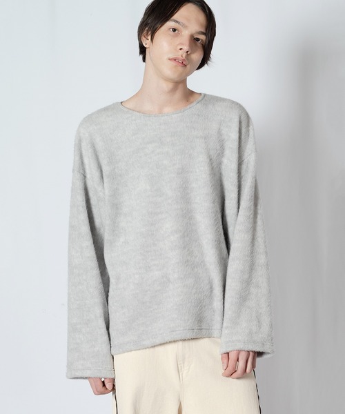 Wizzard（ウィザード）の「Wizzard ウィザード / SHAGGY WOOL CREW NECK シャギーウールクルーネック / W23AW-DC070（ニット/セーター・メンズ・グリーン/チャコール/ライトグレー/ブラック・2/3）」の13枚目の写真