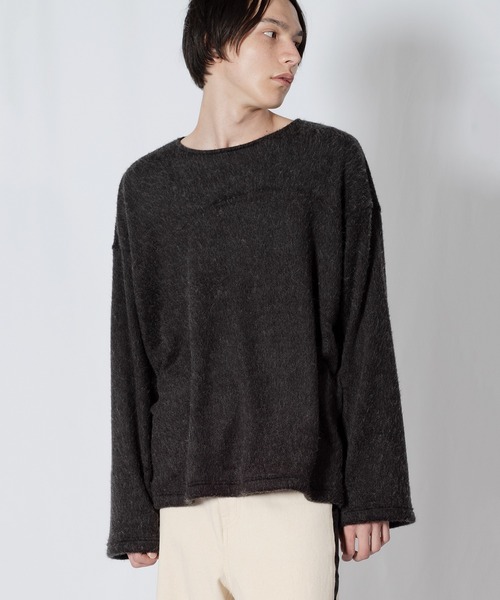 Wizzard（ウィザード）の「Wizzard ウィザード / SHAGGY WOOL CREW NECK シャギーウールクルーネック / W23AW-DC070（ニット/セーター・メンズ・グリーン/チャコール/ライトグレー/ブラック・2/3）」の19枚目の写真