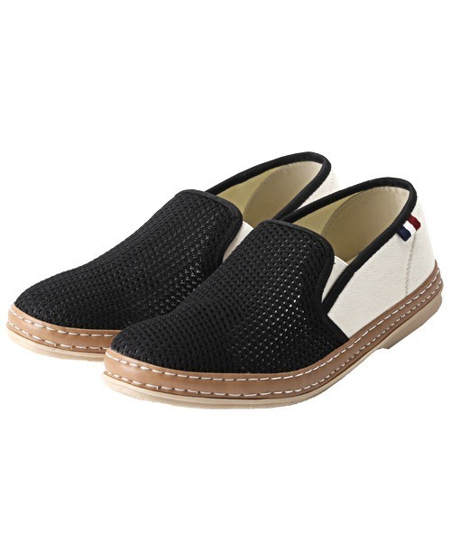 LUXSTYLE(ラグスタイル)の「Bracciano(ブラッチャーノ)メッシュスリッポンシューズ(スリッポン・メンズ・ブラック×ホワイト/ブラック×ブラック/ネイビー/ホワイト系その他・26/26.5/27/25.5)」の14枚目の写真