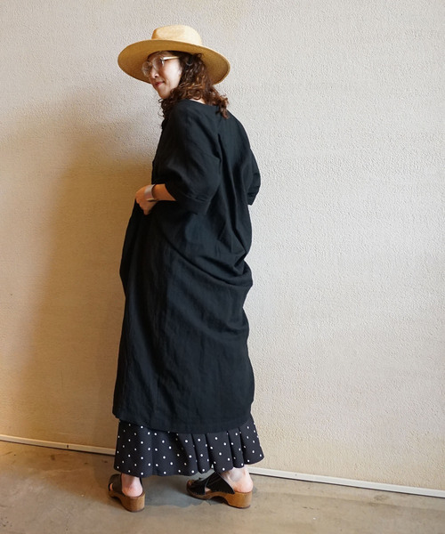 journalstandard luxe 東炊きワッシャー スキッパーワンピース CLワッシャー スキッパーワンピース（ワンピース）｜journal