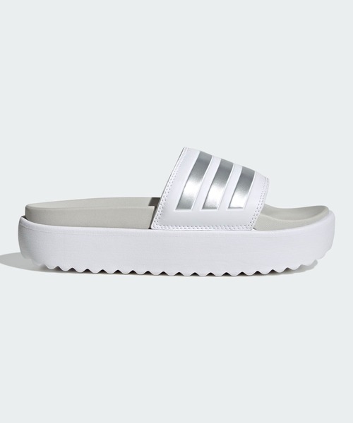 [ADIDAS] サンダル アディレッタ プラットフォーム ホワイト アディダス｜adidas レディース 通販 adidas アディダス